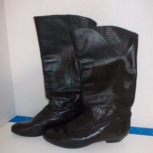 Eve Poppies Mid Calf Rider Boots 7 M